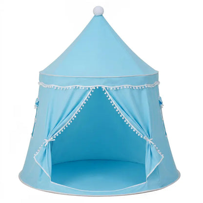 Kids Castle Teepee Tent, Foldable Indoor Outdoor Playhouse for Ages 3+
