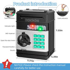 Electronic ATM Piggy Bank Password Lock Auto Bill Slot Large Capacity For Adults Boys Girls