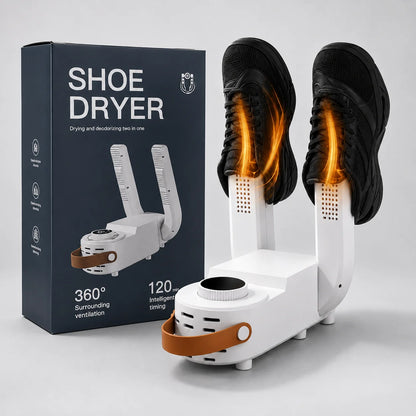 ☁️ Shoe Dryer: Dry, Freshen & Deodorize Footwear, Safe Shoe Drying Heater