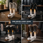☁️ Shoe Dryer: Dry, Freshen & Deodorize Footwear, Safe Shoe Drying Heater