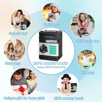Electronic ATM Piggy Bank Password Lock Auto Bill Slot Large Capacity For Adults Boys Girls