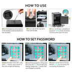 Electronic ATM Piggy Bank Password Lock Auto Bill Slot Large Capacity For Adults Boys Girls