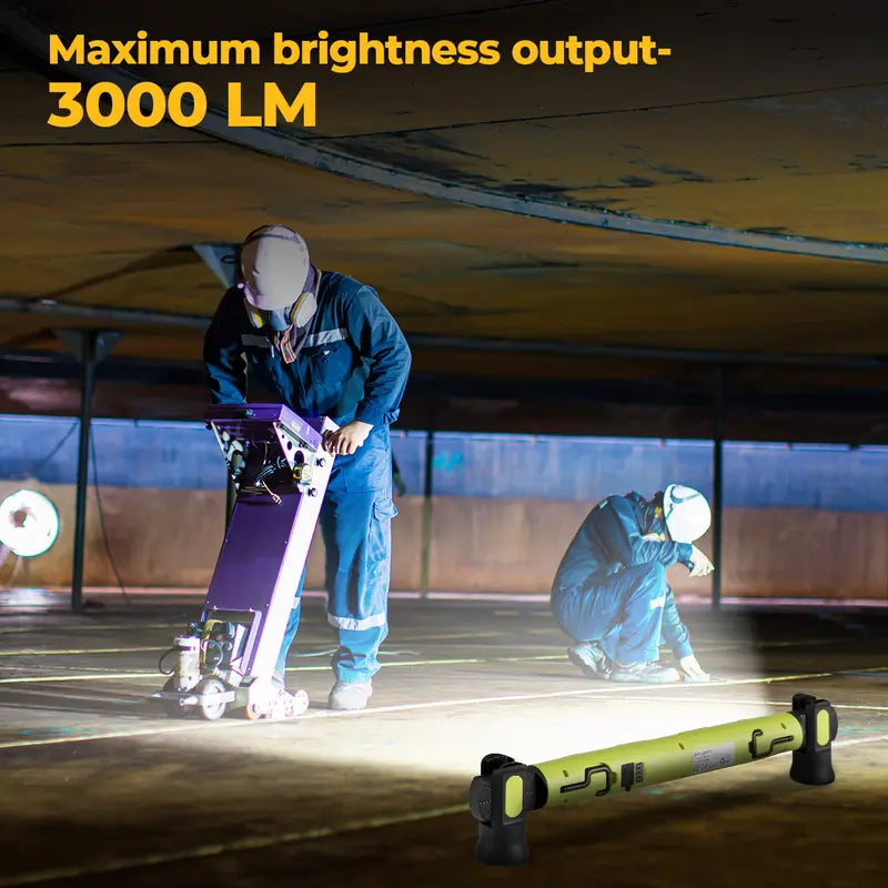 Barra de luz LED para capó, 3000 lm, magnética, recargable, 5200 mAh